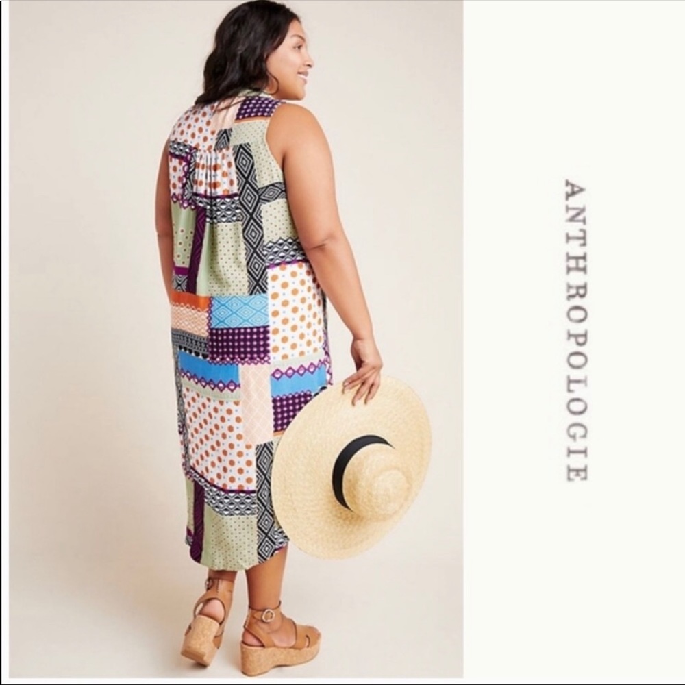 Only Worn Once! Anthropologie Patchwork Dress - image 4